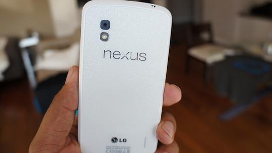 White Google Nexus 4 rear
