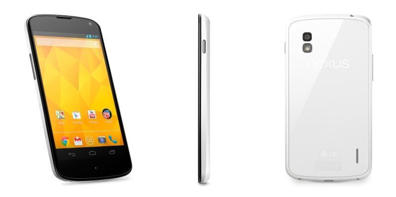 White Google Nexus 4 press images leak