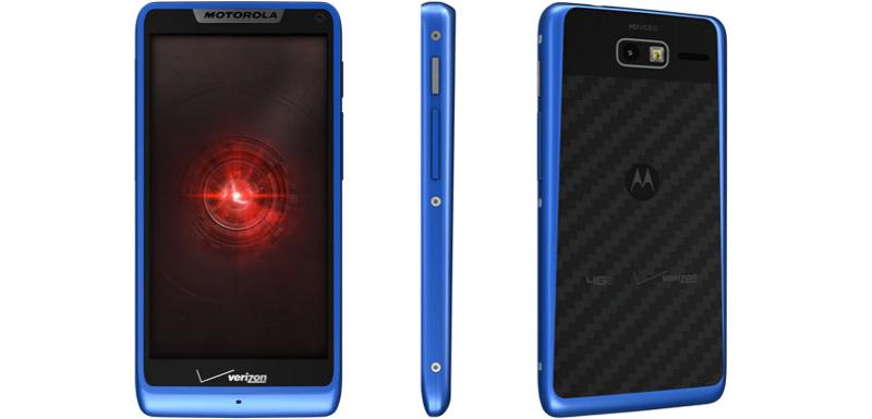 Blue Motorola DROID RAZR M Verizon