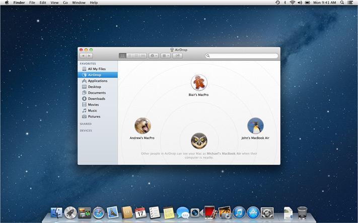 Apple AirDrop Mac official