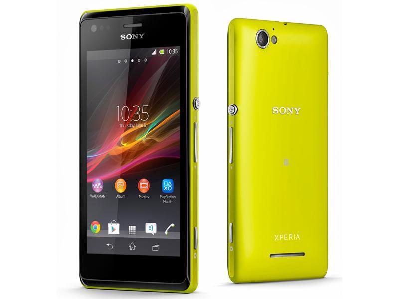 Sony Xperia M yellow official
