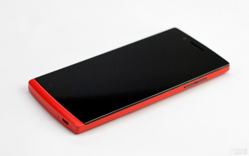 Red Oppo Find 5 front