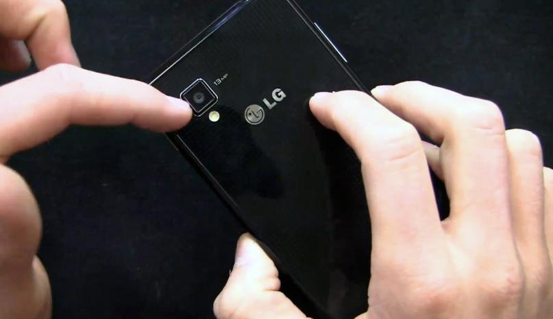 LG Optimus G rear