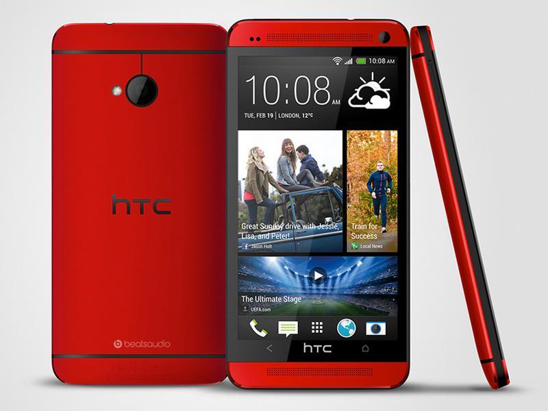 Glamor Red HTC One official