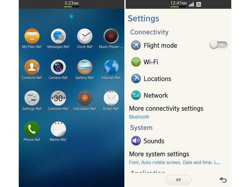 Tizen 2.0 screenshots