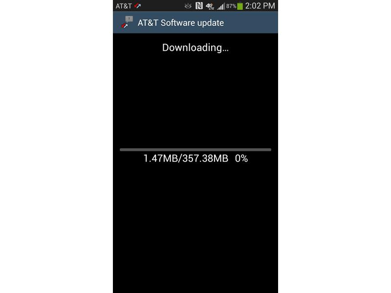 AT&T Samsung Galaxy S 4 update