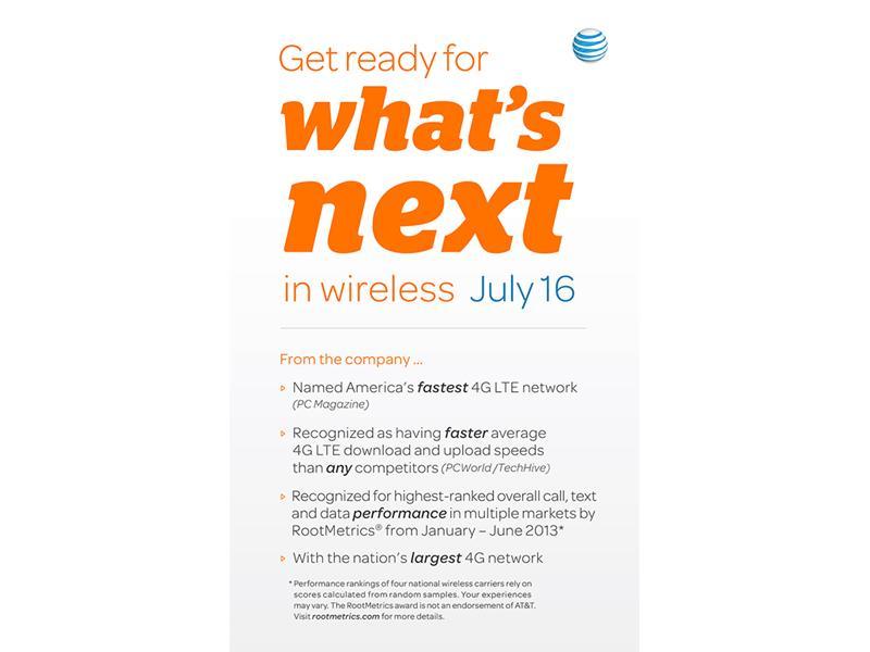 AT&T What's Next In Wireless July 16 teaser