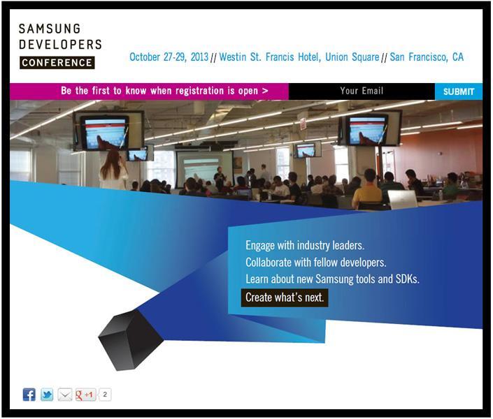 Samsung Developers Conference official