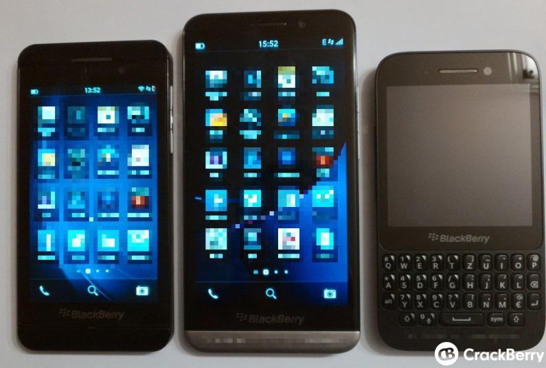 BlackBerry Z30, Z10, Q5