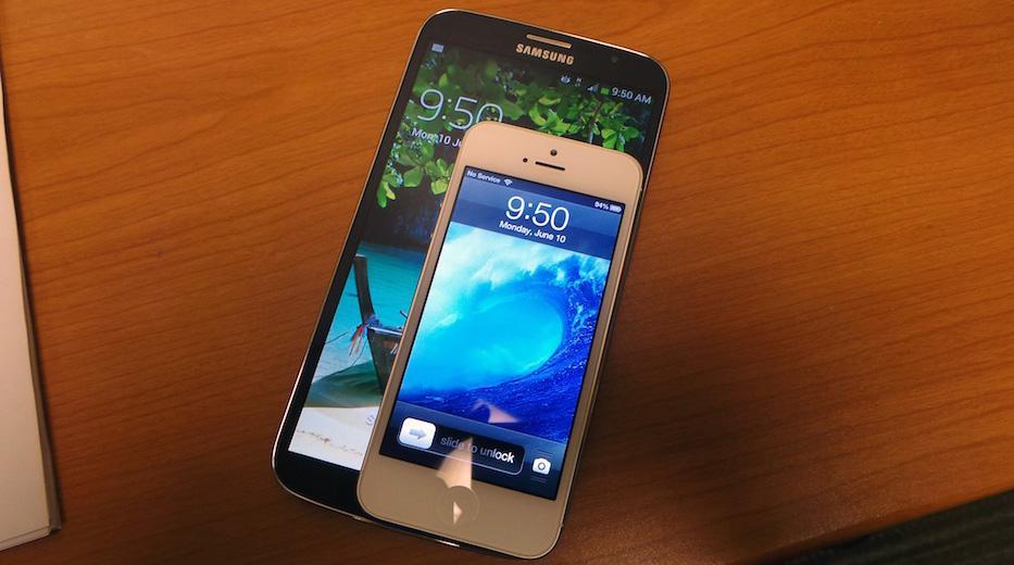 Samsung Galaxy Mega 6.3 Apple iPhone 5