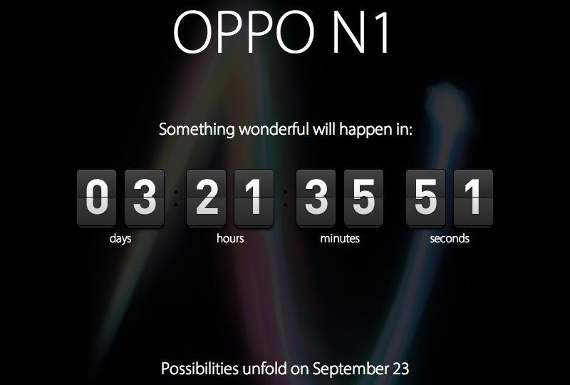 Oppo N1 countdown timer
