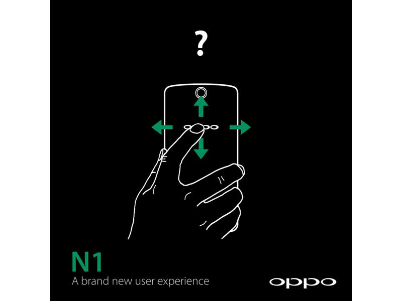 Oppo N1 rear touch panel teaser