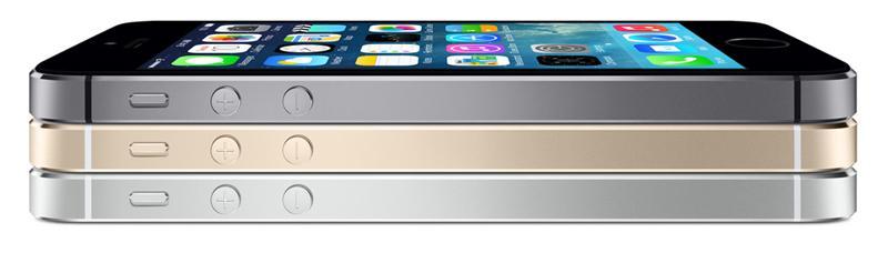 iPhone 5s space gray, gold, silver stack