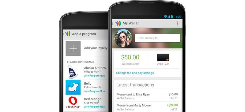 Google Wallet app update Nexus 4