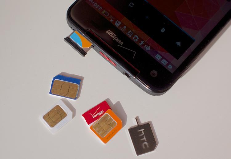 HTC DROID DNA SIM cards