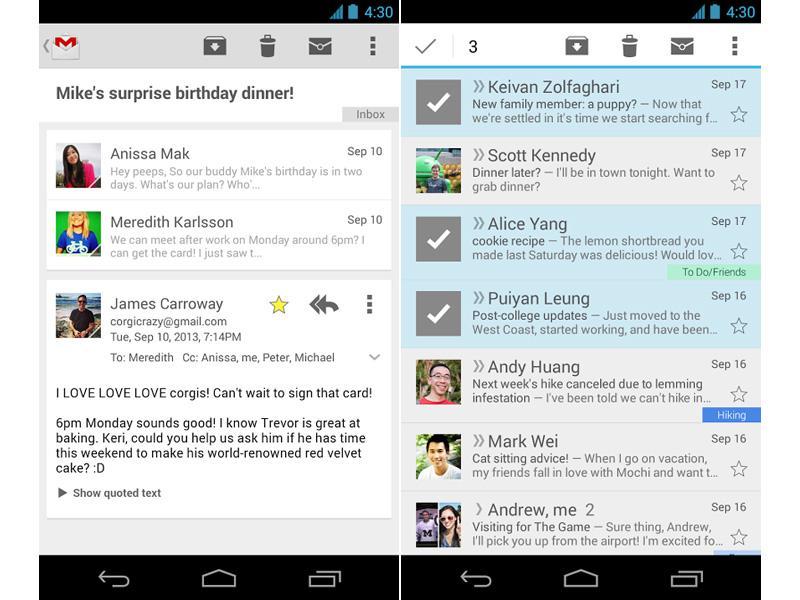 Gmail For Android Update Rolling Out With New Card Based Conversation