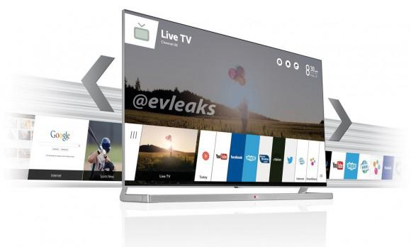 LG webOS smart TV card user interface