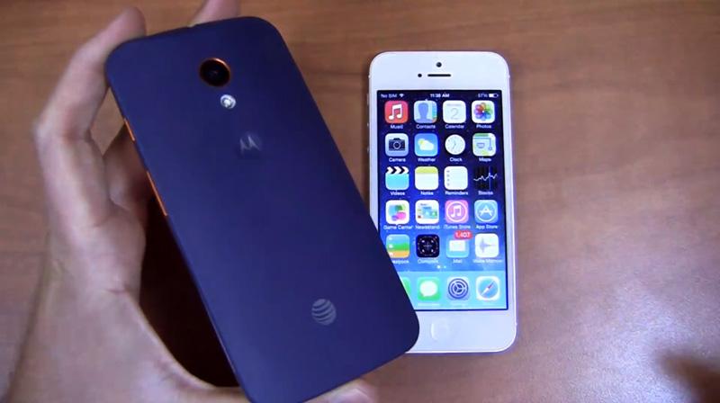 Motorola Moto X Apple iPhone 5