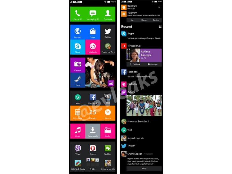 Nokia Normandy custom Android user interface