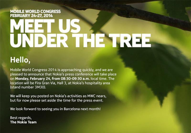 Nokia Mobile World Congress 2013 invitation