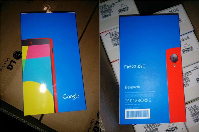 Red Nexus 5 packaging leak
