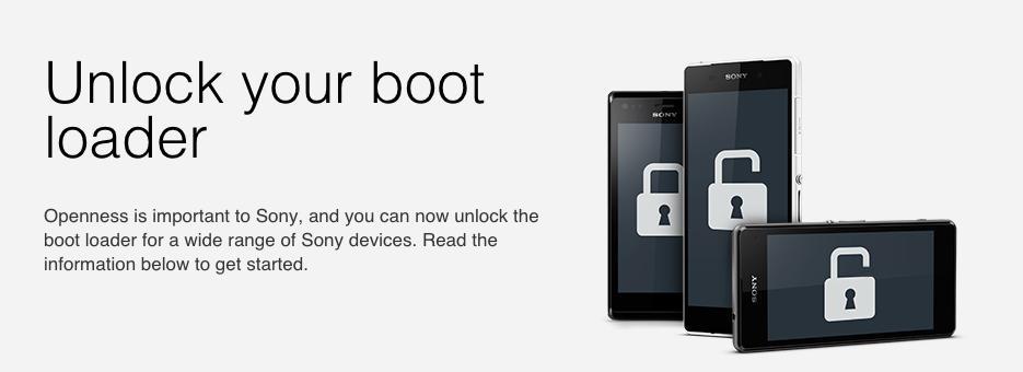 Sony Xperia unlock your bootloader