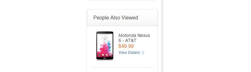 Motorola Nexus 6 AT&T web store