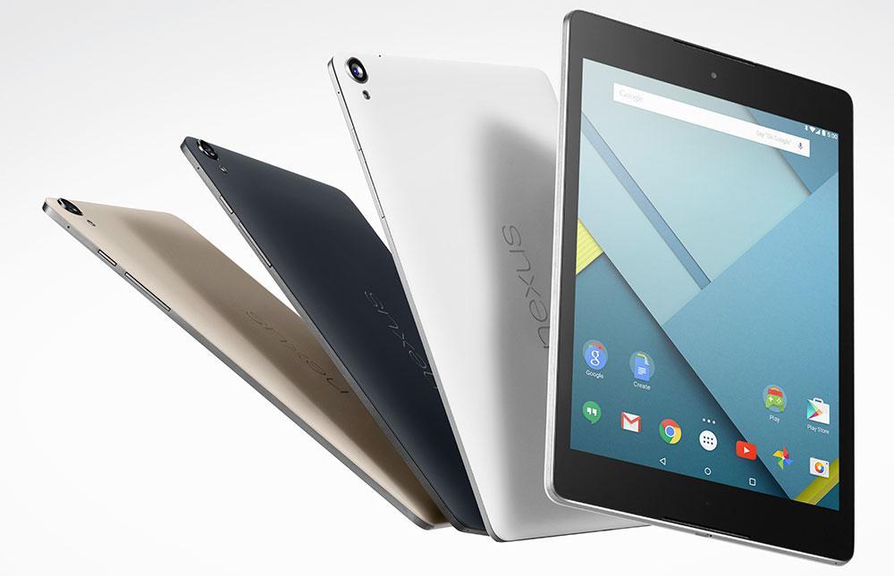 HTC Nexus 9 official colors