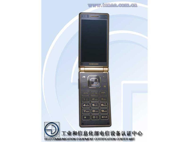 Samsung Galaxy Golden 2 Android flip phone open