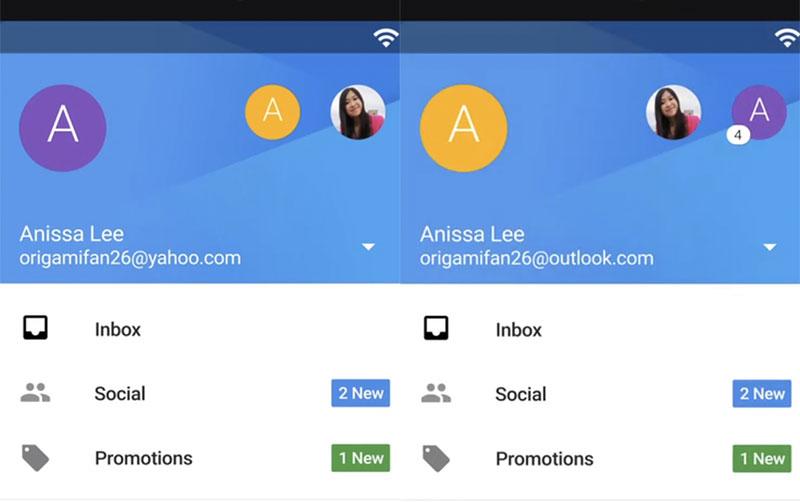 Gmail for Android Yahoo Outlook 5.0 update
