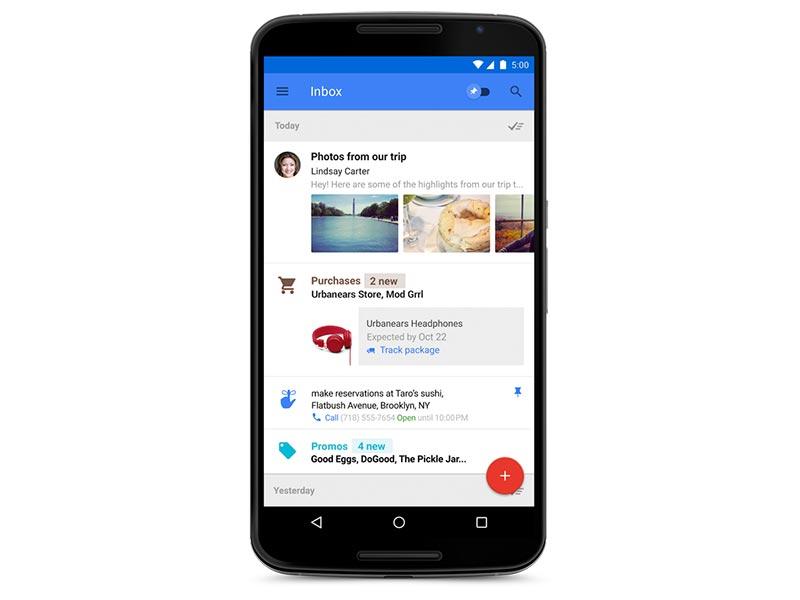 Google Inbox Motorola Nexus 6