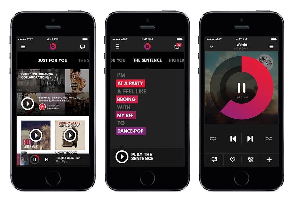 Beats Music app iPhone