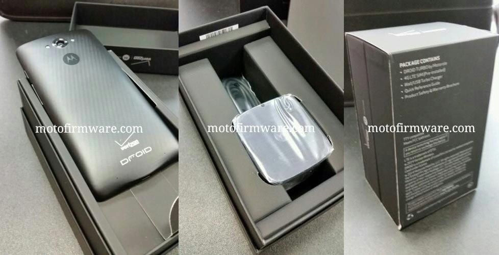 Motorola DROID Turbo packaging charger