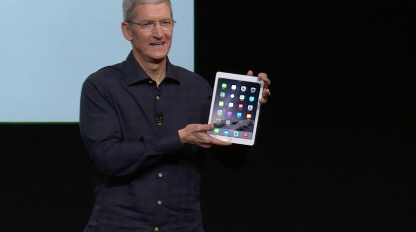 Apple CEO Tim Cook iPad Air 2