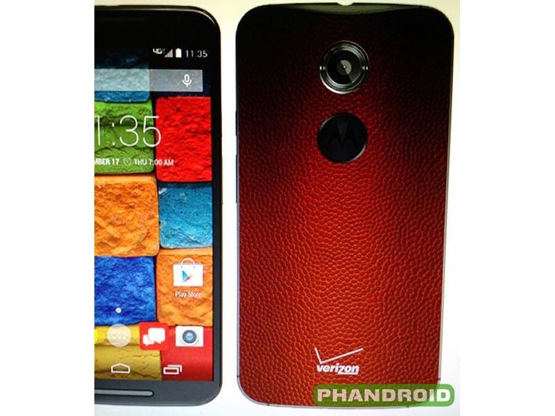 New Moto X football leather back