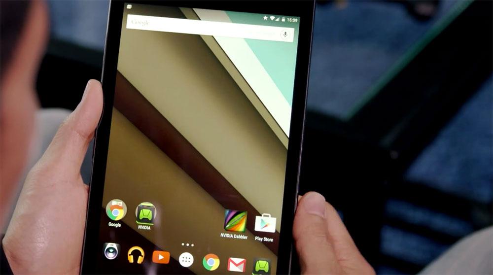 NVIDIA Shield tablet Android 5.0 Lollipop update