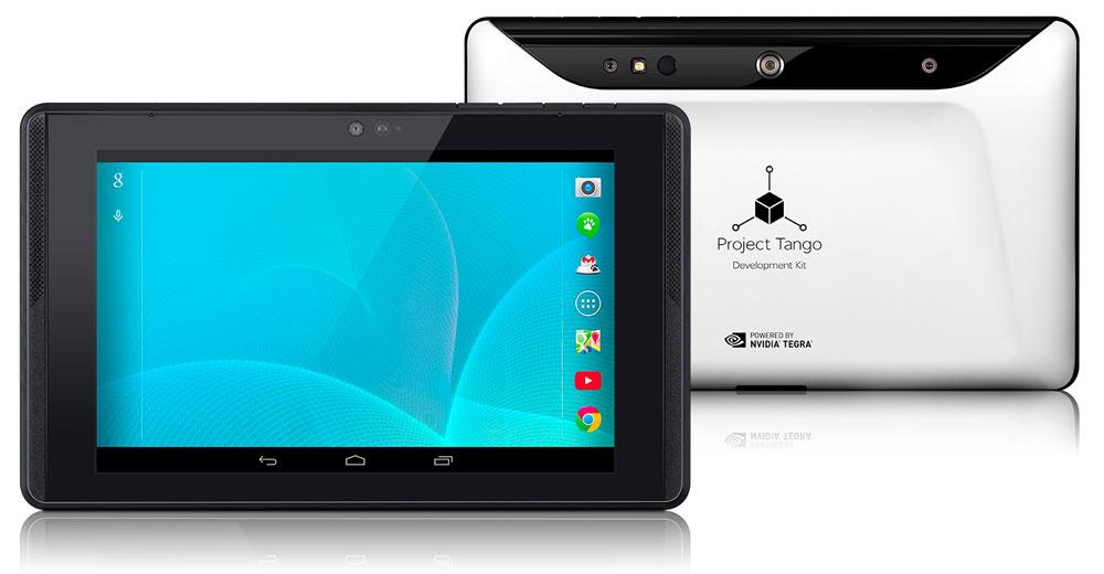 Project Tango Google tablet white