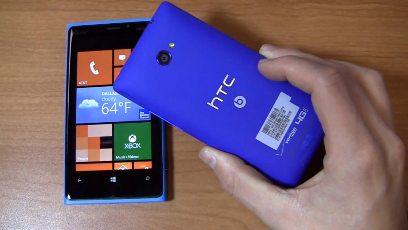 Nokia Lumia 920, HTC Windows Phone 8X