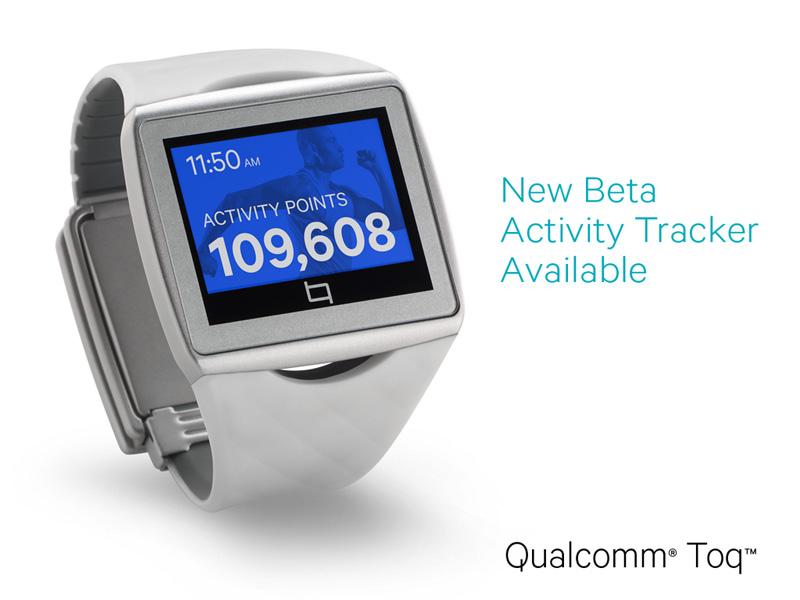 Qualcomm Toq smartwatch Activity Applet tracker update