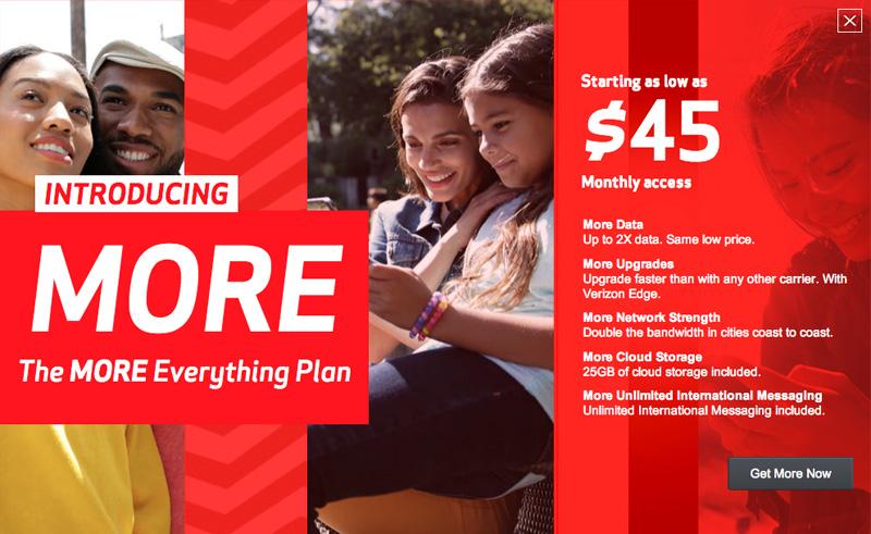 Verizon More Everything plans