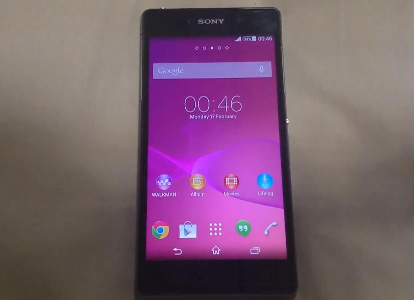 Sony D6503 Sirius Xperia Z2 video leak