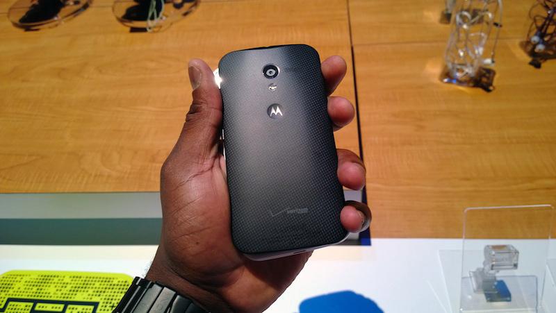 Verizon Moto X rear