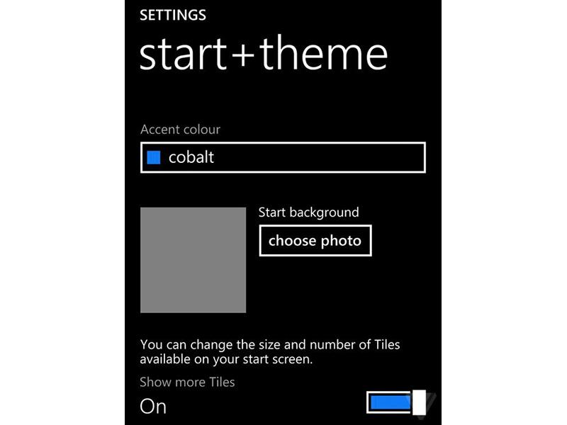 Windows Phone 8.1 Start screen background image setting