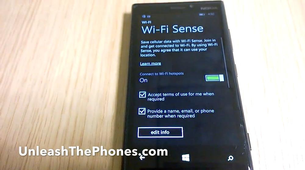 Windows Phone 8.1 Wi-Fi Sense video leak