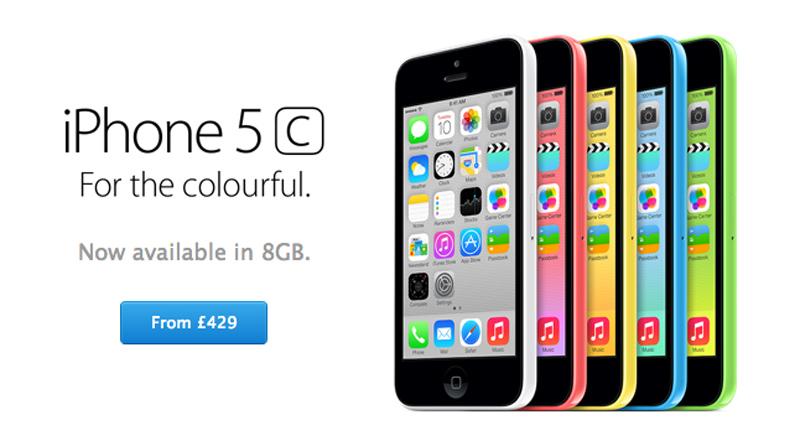 Apple 8GB iPhone 5c official