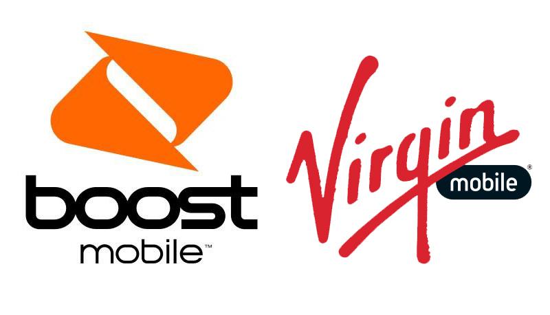Boost Mobile, Virgin Mobile logos
