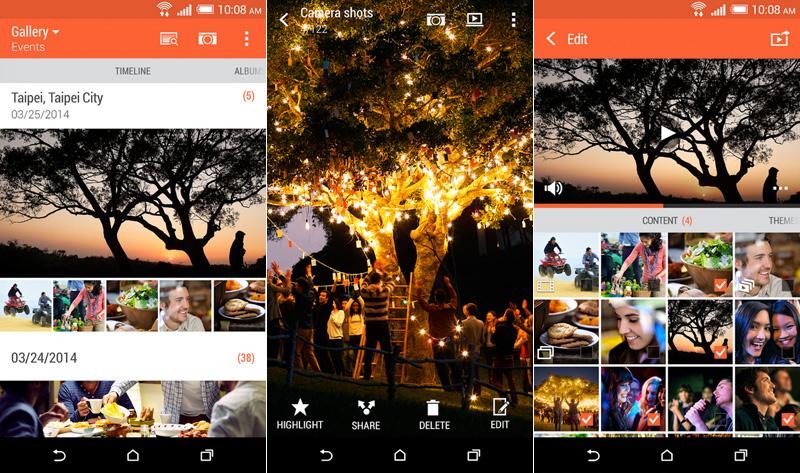 HTC Gallery app screenshots