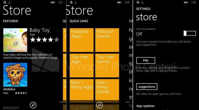 Windows Phone 8.1 Store makeover screenshots leak