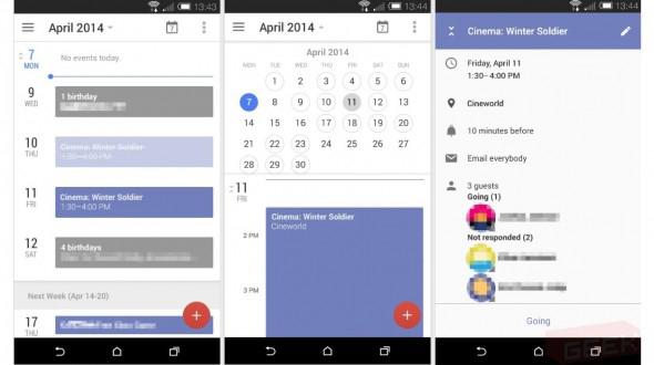 Google Calendar app for Android refresh leak