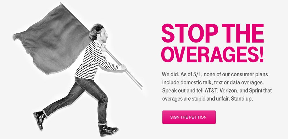 T-Mobile abolish overage fees